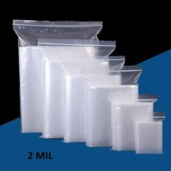 1.5×2 to 7×10 Plastic Clear Zipper Zip Lock Seal Top Reclosable Poly Bags 2 Mil