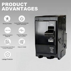 High Compatibility 2-Pole 30 Amp Circuit Breaker: Secure Your Electrical Systems
