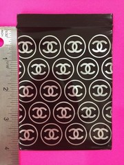 BaggiesSince1987 – 3040 3″ X 4″ Zip Seal 5 DESIGN MIXED Opaque Bags Silver Print