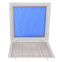 20 x 20 in. Steel Return Filter Grille – Wall or Ceiling Air Vent Cover