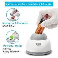 Compact Touch Mixer for Acrylic Paints and Lab Applications with Anti-Slip Base