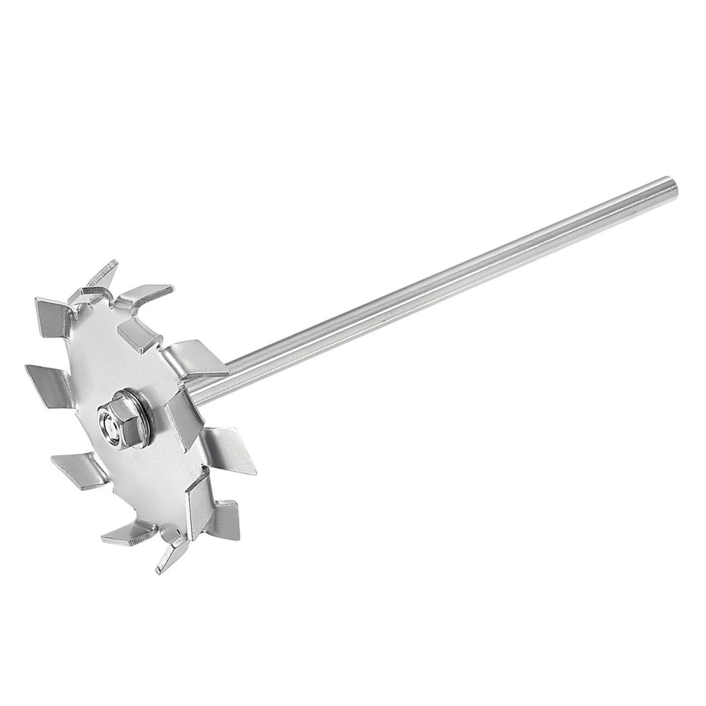1Pcs 7.87″ Stirring Rod 304 Stainless Steel w 3.15″ ID Disc for Lab