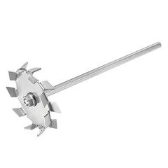 1Pcs 7.87″ Stirring Rod 304 Stainless Steel w 3.15″ ID Disc for Lab