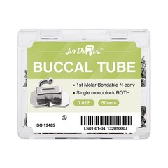 50set Dental Orthodontic 1st Molar Roth 0.022 Buccal Tubes Bondable Monoblock