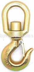 2 Ton Swivel Hook Drop Forged Carbon Steel Swivel Eye Hook w/ Latch G70 Grade