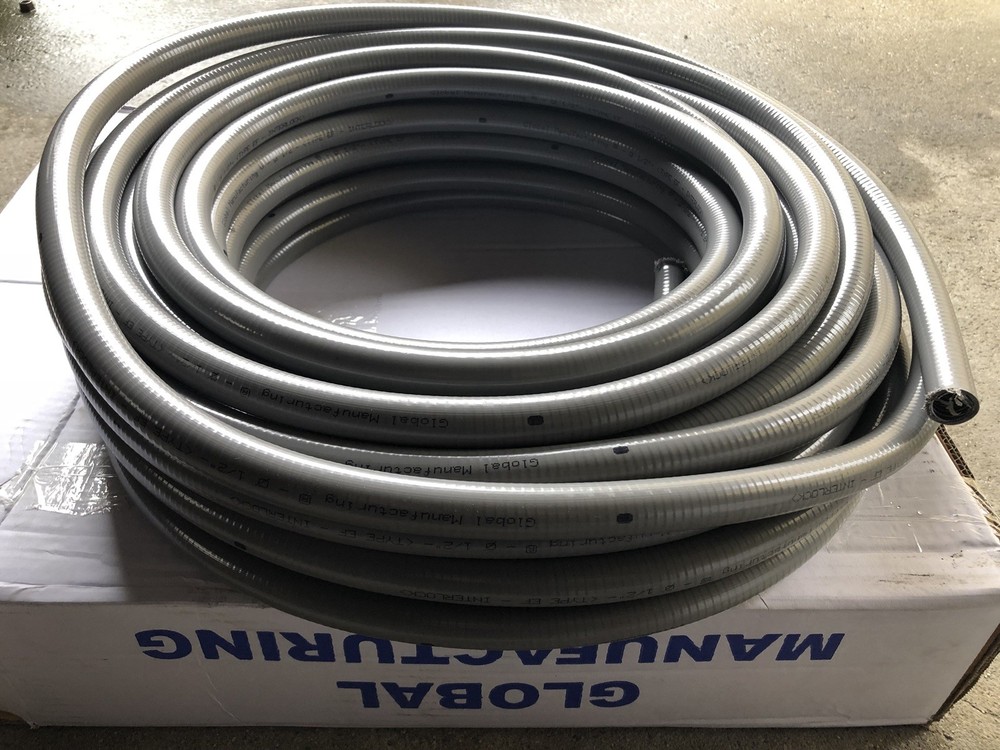 Flexible Liquid Tight With Steel Electrical Conduit 3/4″ X 100′ Seal Tight.