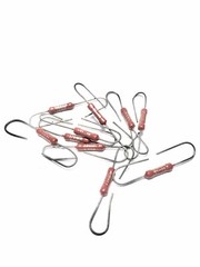 Lot of 10 TI 1.39K Ohm Metal Film Resistors 1/2 w 1% Mil Spec Texas Instrum 1.4K