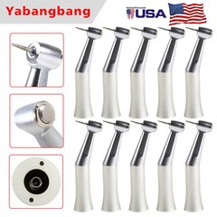 10*NSK Style Dental Slow Low Speed Push Contra Angle Handpiece Fit FG 1.6mm Burs