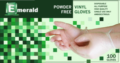 Emerald Shannon Powder Free Vinyl Gloves 1000 Gloves Latex Free SIZE SMALL