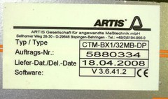 1 USED ARTIS CTM-BX1/32MB-DP CONTROL UNIT ***MAKE OFFER***