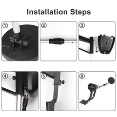 Deep Ground Metal Detector For Adults Underwater Beach Yard Waterproof Seeker US