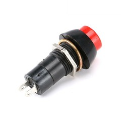2x Red Push Button Switch Latching Bolt-On ON/OFF Car DC 12V/5A, AC 125V/3A 250V
