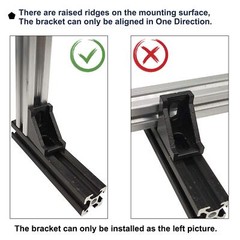 10 Sets 1.5″ x 1.5″ 1515 Series Aluminum Extrusion Profiles Connector Black B…