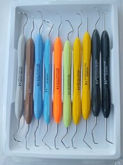 Dental Composite Filling Instruments LM Set Silicone Handle Colorful 10 Pcs