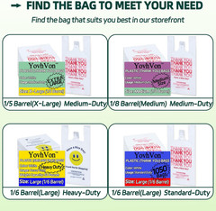 Medium Size 100 Count Plastic Bags with Handles, T-Shirt Bags, Thank You bags, S