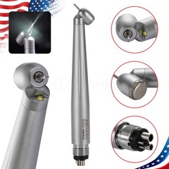 ASkeadnt Dental 45° LED High Speed Handpiece E-generator Push Button 4H