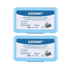 Dental Orthodontic Buccal Tube 1 First Molar Bondable Non-Conv Roth MBT 022 018