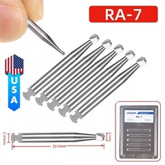 5 Pcs/Pack Dental 22.5mm Round Carbide Bur Slow Speed Latch Type RA7 Burs USA
