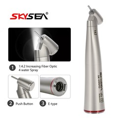 SKYSEA Dental Fiber Optic 1:4.2 Increasing 45° Contra Angle LED Handpiece DL