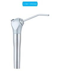 Dental 3 Way Air Water Spray Triple Syringe Handpiece w/ 2 Nozzles Tips Tubes