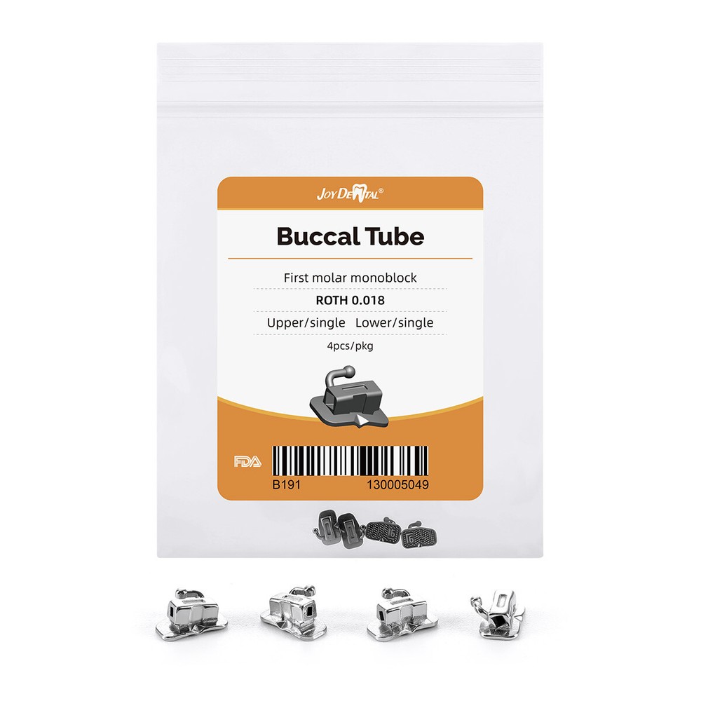 Dental Orthodontic Buccal Tubes 1st Molar Roth/MBT 018/022 Bondable Joydental