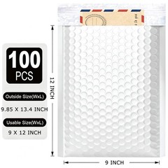 Any Size Poly Bubble Mailers Shipping Mailing Padded Bags Bubble Envelopes White