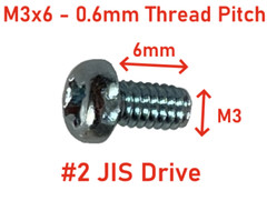 Pre 1967 JIS M3x6 M3x10 0.6mm Thread Pitch Screws – Made in JAPAN Ships from USA