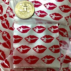 BaggiesSince1987 – 2020 ZipSeal Bags 100 DEATH KISS PEARL RED SILVER,👀Details🔽