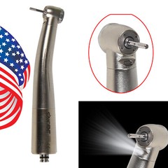 SANDENT Dental Fiber Optic LED High Speed Handpiece fit w/ NSK 6 Hole Coupler ty