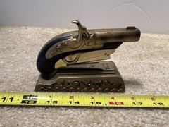 Vintage Eagle black powder pistol, collectible stapler. Works! Hong Kong