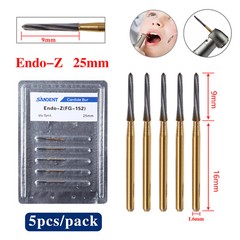 Dental Endo-Z Bur Carbide Tungsten Surgical Cutter Drill Burr 1.0*25mm 5pcs/pack