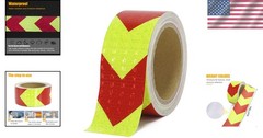Multi-Color Waterproof Reflective Tape – 2″ x 32.8′ for Enhanced Night Safety
