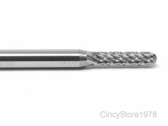 SC41D Cylindrical End SOLID Carbide Burr Bur Cutting Tool Die Grinder Bit 3/32″