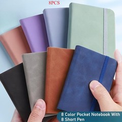 Mini Durable All-Note Strong Anti-Slip 8-Piece Mini Portable Pocket Notebook Set