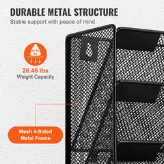 File Wall Rack Mesh Wall File Holder 1-Piece 12 Pockets for Office/School