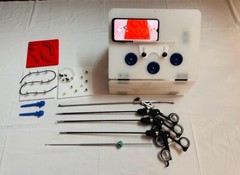 Laparoscopic Simulator Training Box Endo Trainer Foldable Instrument Set Kit