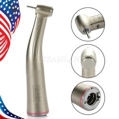NSK Style LED Dental Electric Handpiece 1:5 Contra Angle Fiber Optic High Speed