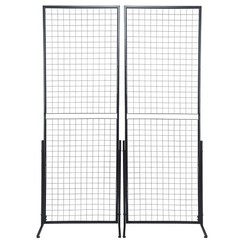VEVOR 2′ x 5.6′ Grid Wall Panels Tower 2 Packs Wire Gridwall Display Racks