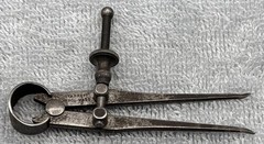 Lot of 5, Vintage, Spring Dividers, 3 L.S. Starrett, 1 Lufkin, 1 Unknown.