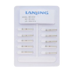Multi-Use Dental Diamond Burs Round Ball Bur Friction Grip Surgical FG 801 801L