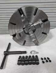 12″ Independent 4 Jaw Lathe Chuck D1-6 Mounting 3.74″ Through Hole 429-4126