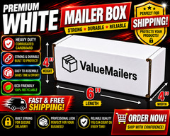 6x4x4 White Corrugated Shipping Mailers Packing Box Boxes Folding 50 100 To 1000