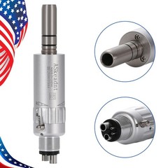 ASkeadnt Dental E-type 4 Hole Air Motor Handpiece Low Speed External Water Spray
