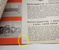 Vtg 1950’s? Massey Harris Tractor Equipment Buyer’s Guide Sales Catalog Book