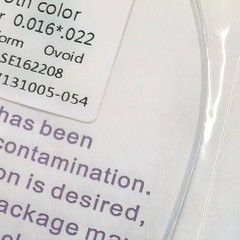 20Pk Dental OrthodonticWhite Color Coated Niti Rectangular/Round Arch Wire Ovoid