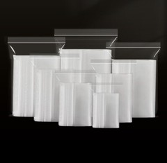 100 Clear Plastic Zipper Reclosable Zip Bags Top Lock PE Storage Bag 1×2 2×2 2×3