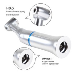 Dental E TYPE push button Contra Angle LOW Handpiece A+ Dentist Brand New PAD