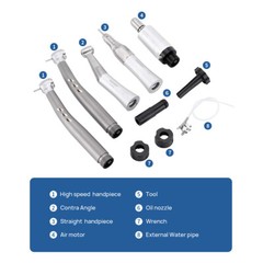 Dental E-generator LED High Speed Handpiece Slow Low Speed Handpiece 4/2Hole