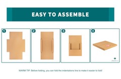 7 Inch 45 RPM Record Mailers (NOT for 12″ LPs), 7.5 x 7.5 x 1.1 Inch Corrugat…