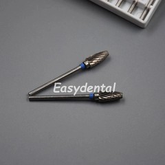 10 Pcs Dental Tungsten Carbide Steel Burs Acrylic Coarse Cutters 2.35mm L4 F6